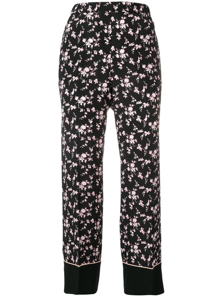 Nº21 Floral Print Trousers - Black