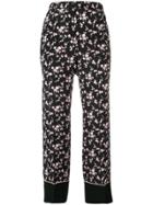 Nº21 Floral Print Trousers - Black