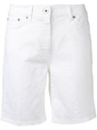 Dondup - Straight Cut Denim Shorts - Women - Cotton/spandex/elastane - 30, White, Cotton/spandex/elastane