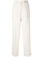Moschino Pre-owned High Rise Cropped Trousers - Neutrals