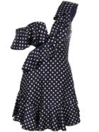 Zimmermann Asymmetric Polka Dots Dress - Blue