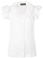 Rossella Jardini - Frill Collar Blouse - Women - Silk - 40, White, Silk