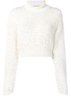 T By Alexander Wang Chunky Knit Sweater - White