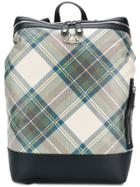 Vivienne Westwood Tartan Box Backpack - Blue