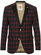 Education From Youngmachines Single Breasted Check Blazer - Red