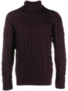 Etro Roll-neck Fitted Sweater - Purple