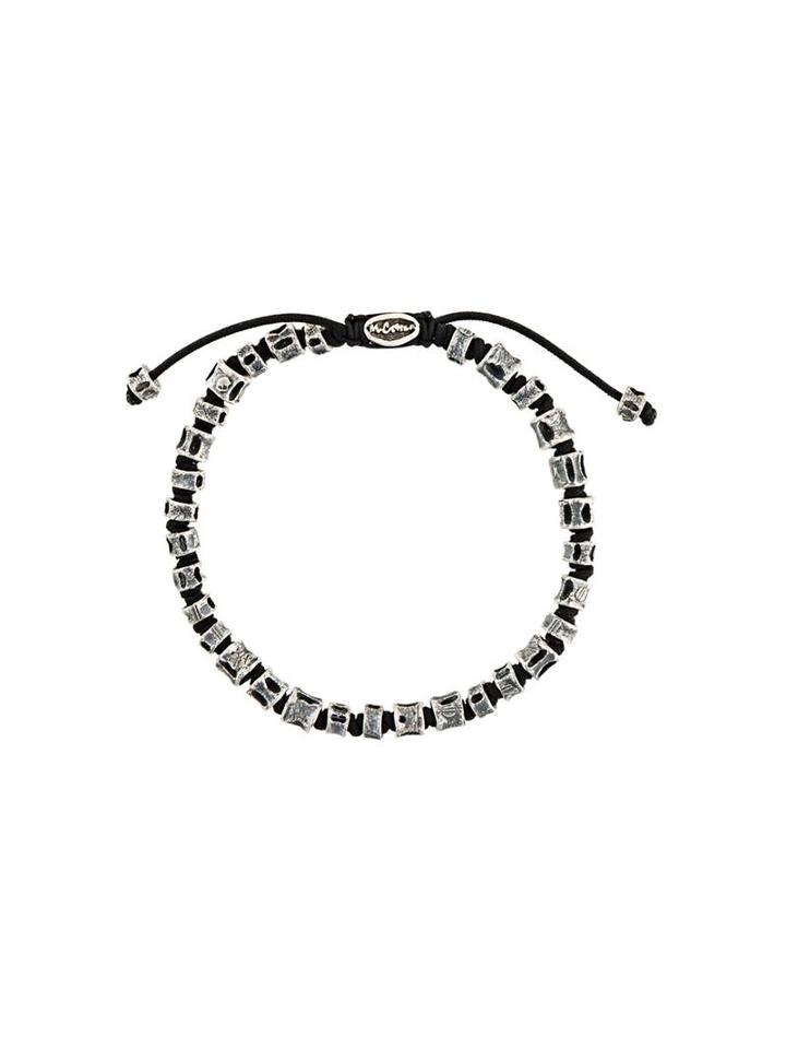 M. Cohen Beaded Bracelet, Men's, Size: Medium, Metallic