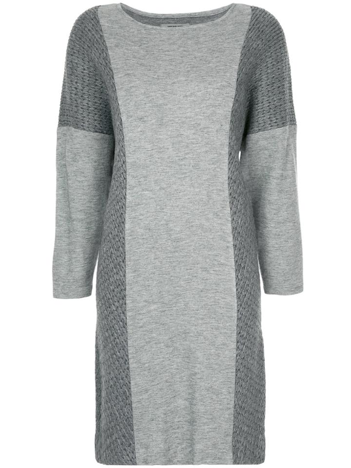 Han Ahn Soon Contrast Panel Dress - Grey