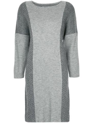 Han Ahn Soon Contrast Panel Dress - Grey
