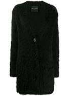 Erika Cavallini Fluffy Cardigan - Black