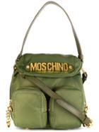 Moschino - Logo Plaque Crossbody Bag - Women - Leather/nylon - One Size, Green, Leather/nylon