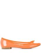 Repetto Bow Detail Ballerinas - Orange