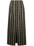 Brock Collection Textured Floral Patterned Skirt - Black
