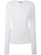 Lanvin Sheer Knit Blouse