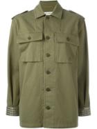 Saint Laurent Oversized Studded Military Shirt
