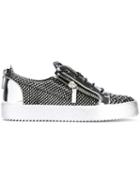 Giuseppe Zanotti Design Frankie Low-top Sneakers, Men's, Size: 45, Black, Leather/rubber