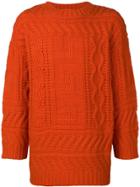 Études Cable Knit Sweater - Yellow & Orange