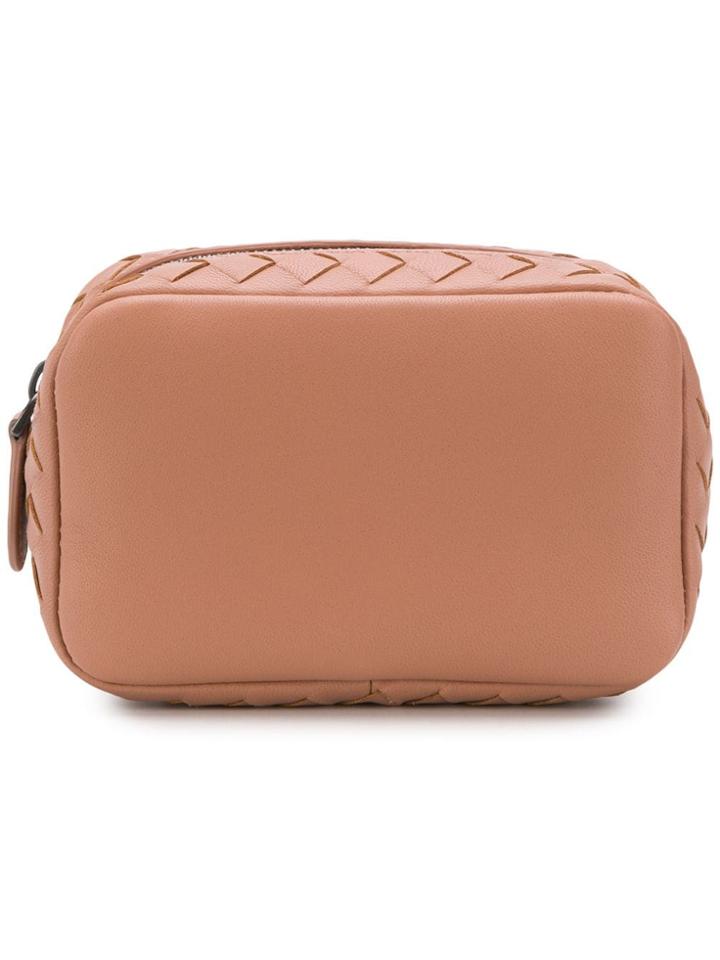 Bottega Veneta Woven Make-up Bag - Pink