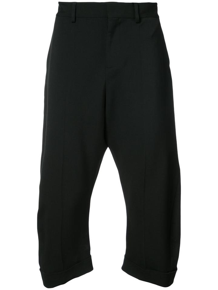 Dsquared2 - Cropped Tailored Trousers - Women - Polyester/spandex/elastane/viscose/virgin Wool - 38, Black, Polyester/spandex/elastane/viscose/virgin Wool