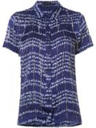 Maki Oh - Asoke Adire Shirt - Women - Silk - S, Blue, Silk