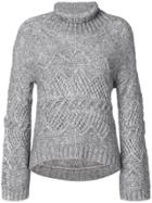 Ermanno Scervino Roll Neck Jumper - Grey