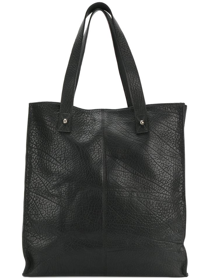 Ugo Cacciatori Large Rectangular Tote - Black