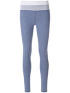 Juvia Double Band Leggings - Blue