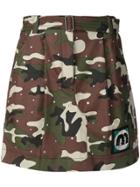 Miu Miu A-line Military Skirt - Green