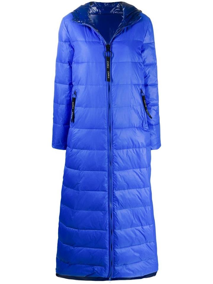 Pinko Padded Hooded Coat - Blue