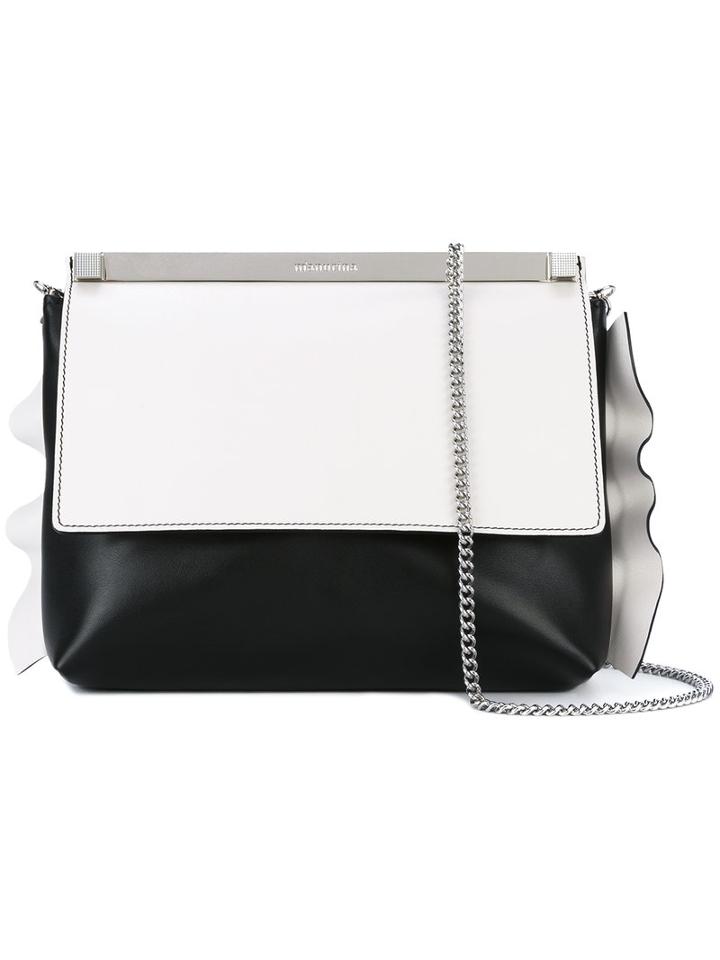 Manurina - Contrast Shoulder Bag - Women - Calf Leather - One Size, Black, Calf Leather