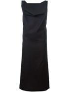 Vivienne Westwood Anglomania Open Back Draped Dress, Women's, Size: 40, Blue, Cotton/polyester/spandex/elastane
