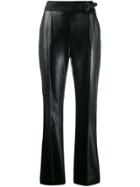 Ermanno Scervino Faux Leather Trousers - Black