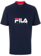 Fila Zip Detail Logo T-shirt - Blue