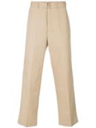 Ami Alexandre Mattiussi Box Pleated Wide Trousers - Neutrals