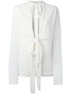 Marni Double Bow Detail Blouse - White
