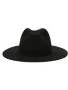 Études Panama Hat, Adult Unisex, Size: 59, Black, Leather/wool