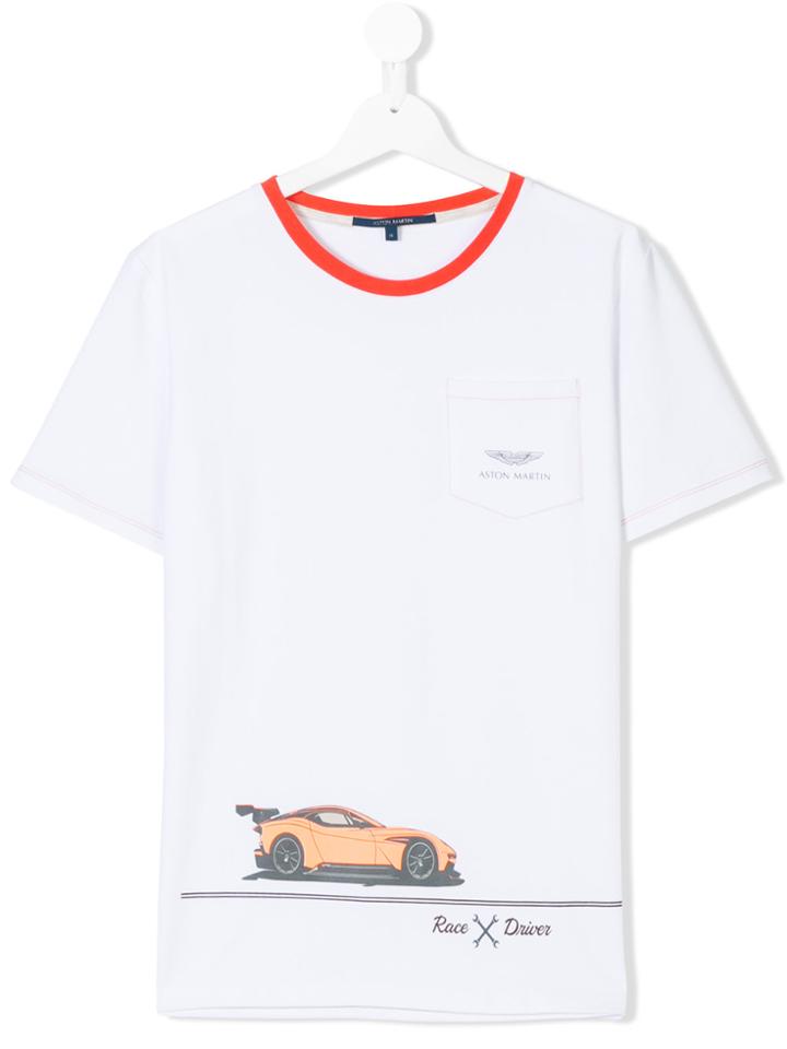 Aston Martin Kids Printed T-shirt - White