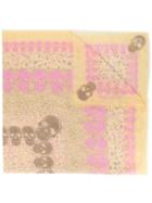 Zadig & Voltaire Skull Pattern Scarf - Yellow