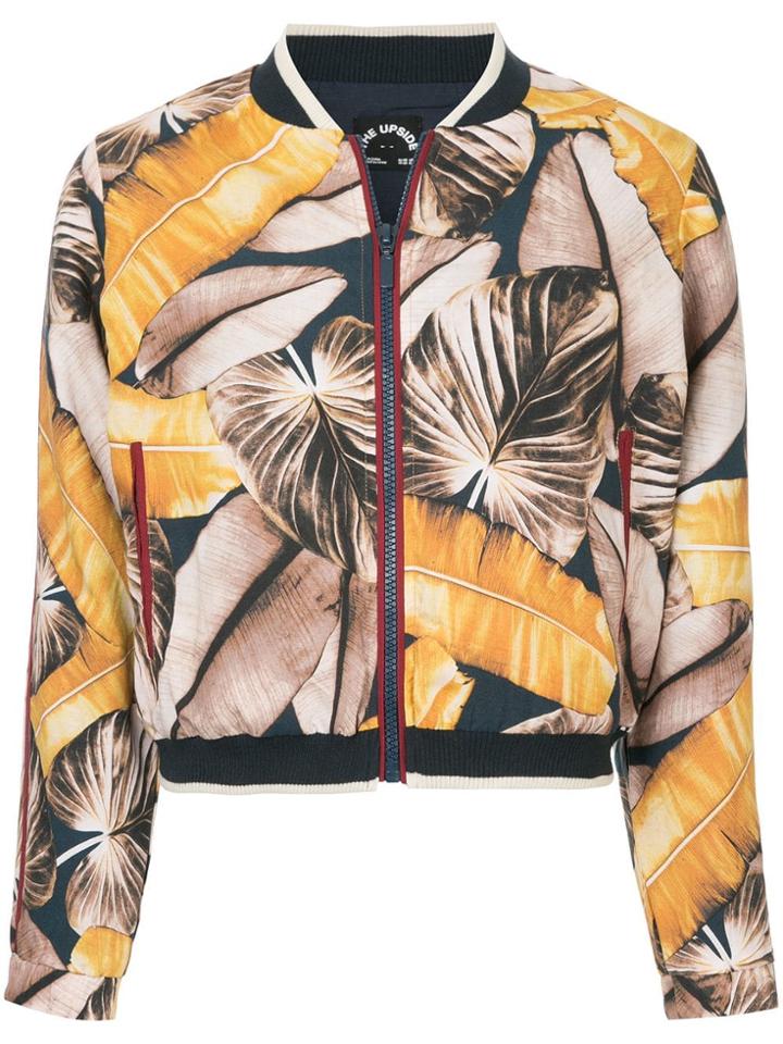 The Upside Tropical Print Bomber Jacket - Multicolour