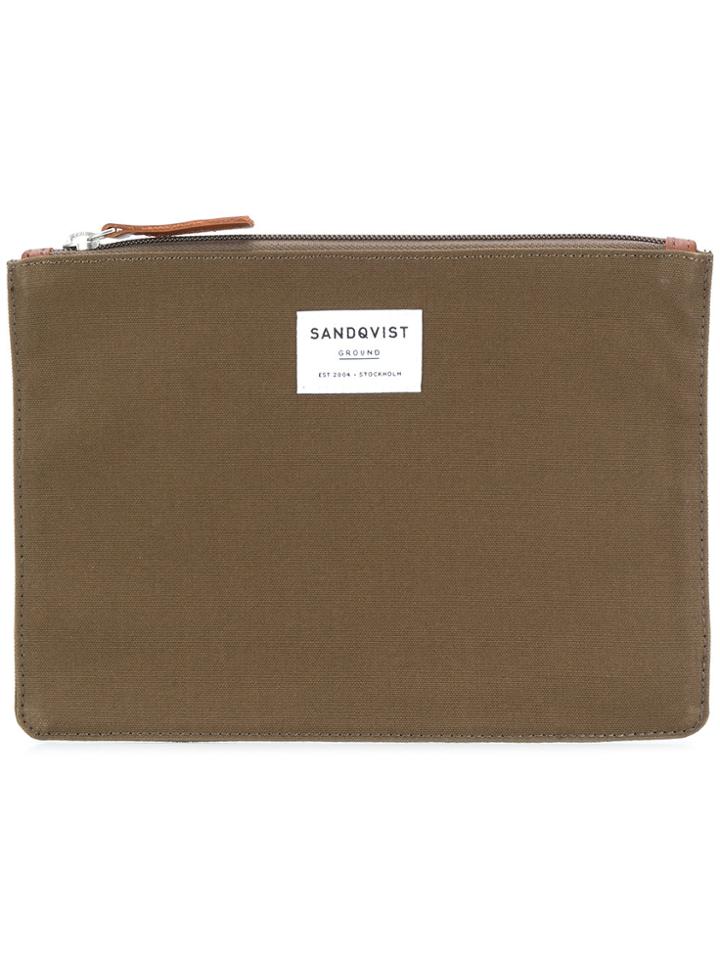 Sandqvist Logo Purse - Green
