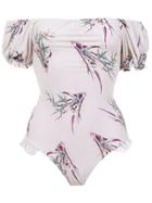 Clube Bossa Off The Shoulder Semilly Swimsuit - White