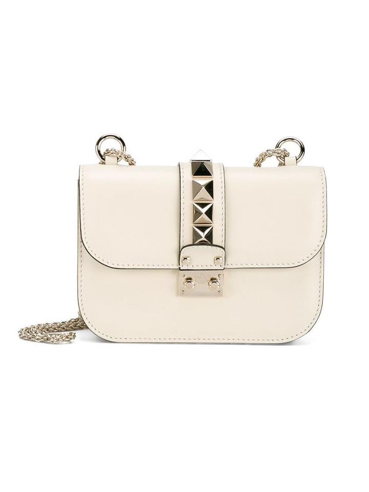 Valentino Ivory Valentino Garavani 'small Lock' Shoulder Bag -