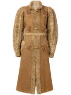Christian Dior Vintage Mandarin Knot Toggled Coat - Brown