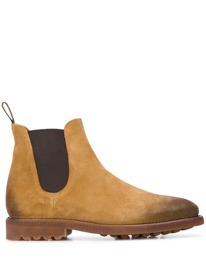 Doucal's Distressed Chelsea Boots - Neutrals