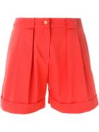 Cacharel Box Pleat Shorts - Red