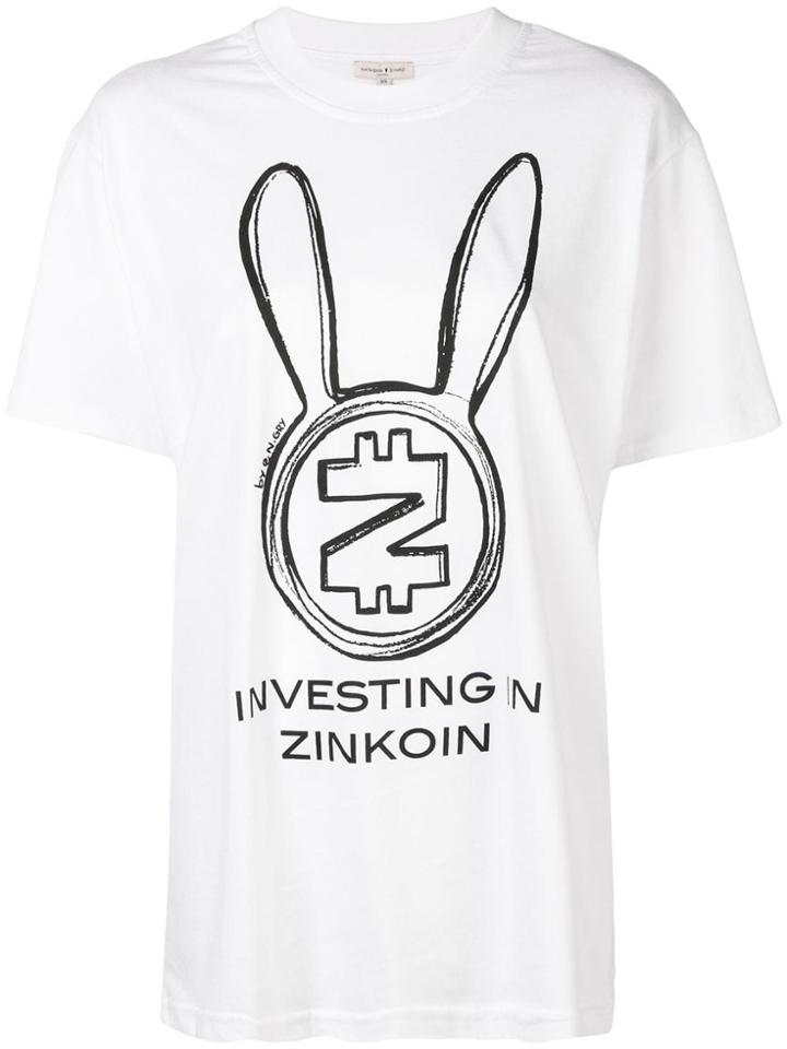 Natasha Zinko Oversized Zincoin T-shirt - White