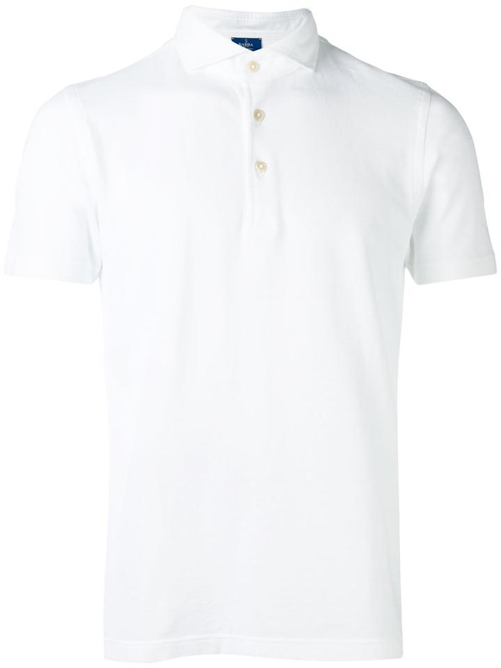 Barba - High Neck Polo Shirt - Men - Cotton - 52, White, Cotton