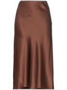 Joseph Frances Slip Pencil Skirt - Brown
