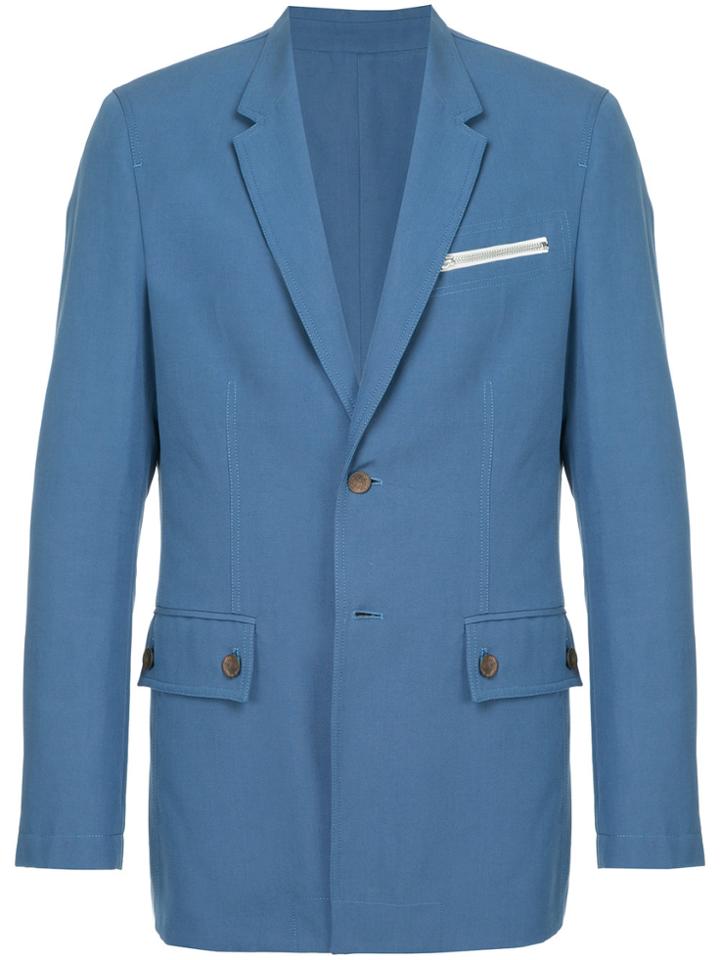 Calvin Klein 205w39nyc Zip Pocket Blazer - Blue