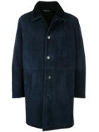 Loro Piana Sweid Shearling Coat - Blue